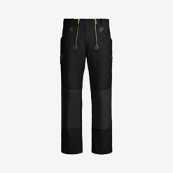 FHB black english leather guild trousers