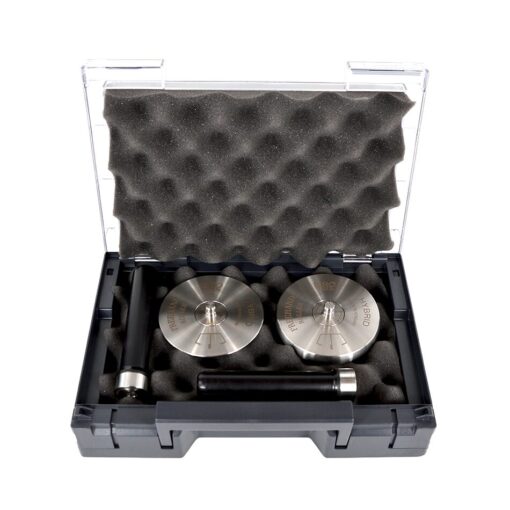 Biro Freehand Roller Hybrid Basic Set In Case With Stainless Steel Discs And Black Handles