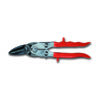 Compound action snips with red handle