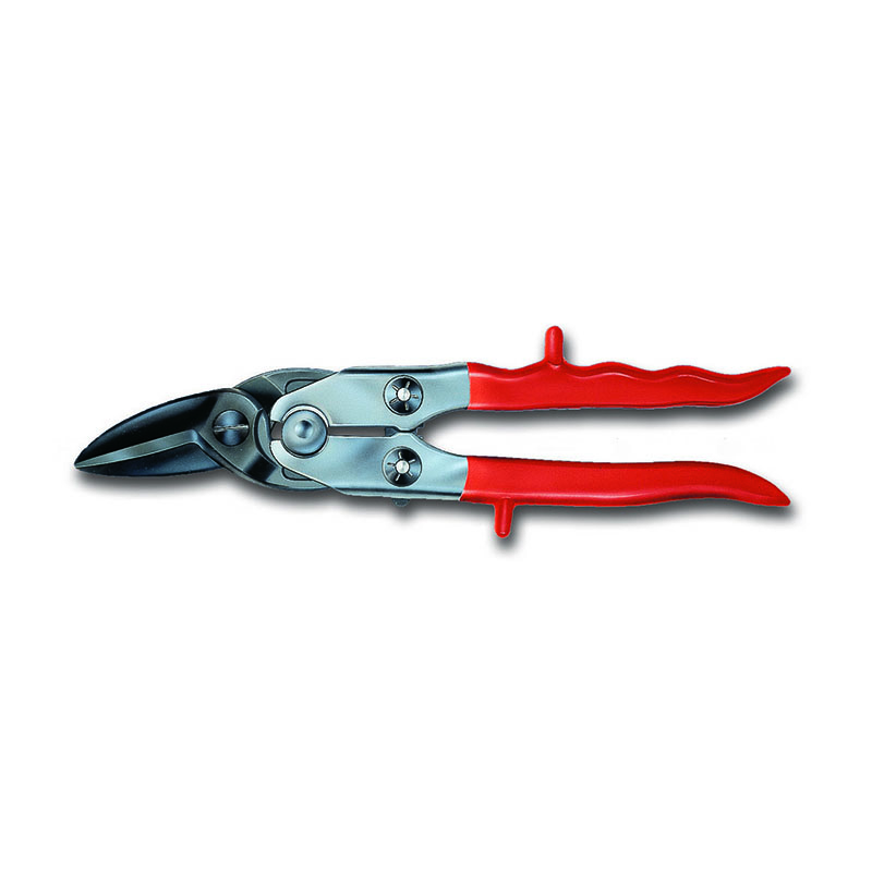 Compound Action Snips With Red Handle