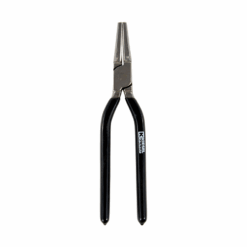 Kiesel stainless steel round nose pliers with black pvc coated handles