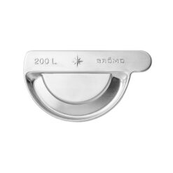 Zinc plug-in gutter end cap, half round left