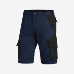 Navy blue and black bermuda shorts
