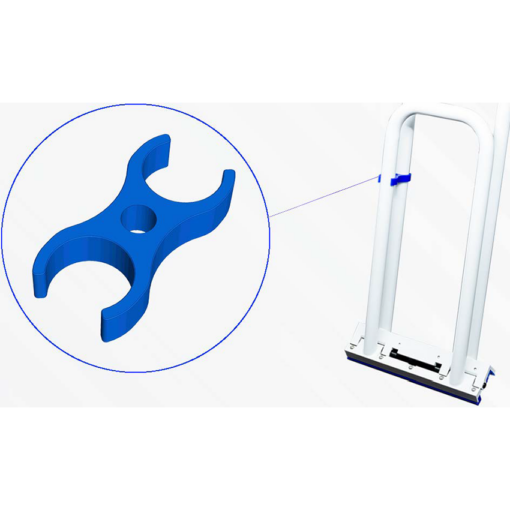 Blue Carrying Clip For The Buschmann 2 In 1 Double Lock Hand Seamer &Quot;Plastic Pliers'