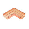 Groemo copper interior box gutter corner
