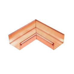 Groemo copper interior box gutter corner
