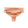 Groemo basin shape gutter extension, copper