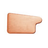 Groemo copper box shape gutter end cap, left