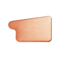 Groemo copper box shape gutter end cap, right