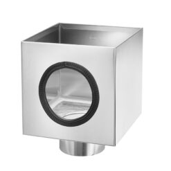 Cubic Flachdach Wasserfangkasten Kubisch Zink 1@2X