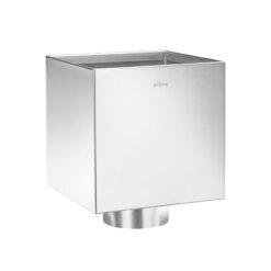 Groemo zinc cubic flat roof hopper, without inflow