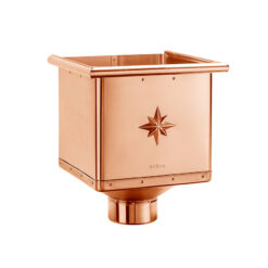 Groemo copper cubic hopper