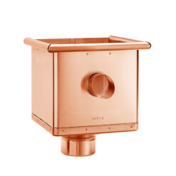 Groemo copper hopper with overflow pipe