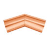 Groemo copper exterior gutter corner, half round 300mm side length
