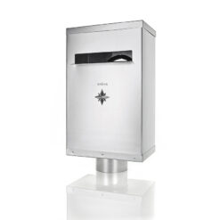 Flachdach Wasserfangkasten Mit Zulauf Zink Von Vorne 1@2X