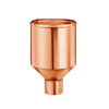 Groemo copper funnel hopper, cylindrical
