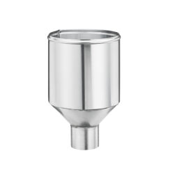 Groemo Zinc Funnel Hopper, Cylindrical