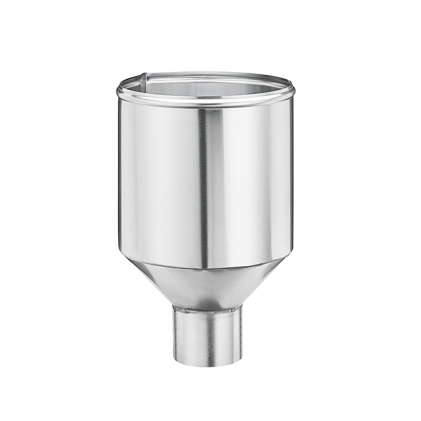 Groemo Zinc Funnel Hopper, Cylindrical