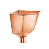 Groemo copper hopper, interior corner