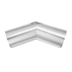 Groemo zinc interior gutter corner, half round, with 300mm side length