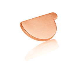 Rinnenboden Halbrund Links Kupfer 1@2X