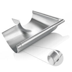 Rinnenwinkel Ausseneck 90 Deg Halbrund Zink 1@2X