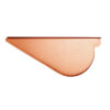 Groemo copper rooftop gutter end cap, left