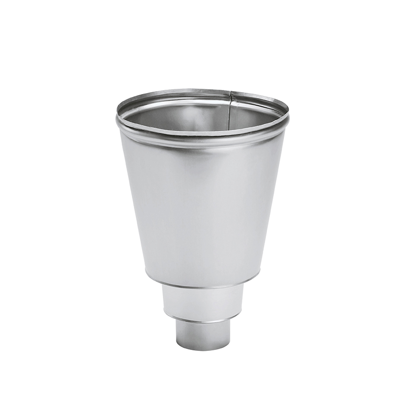 Groemo Zinc Round Hopper, Conical