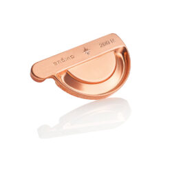 Steckrinnenboden Halbrund Rechts Kupfer 1@2X