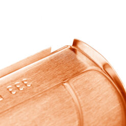 Steckrinnenboden Halbrund Rechts Kupfer 3@2X