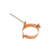 Groemo copper downpipe bracket with 140mm striker pin