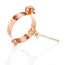 Groemo copper downpipe bracket with 140mm striker pin