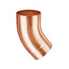 Groemo copper pipe elbow, 40°, with indent