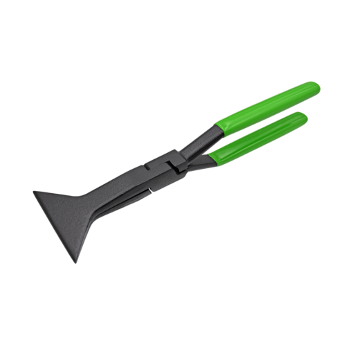 Freund Deep Throat Seaming Pliers, Lap Joint, With Green Plastic Coated Handle