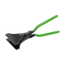 Freund lap joint broad mouth seaming pliers with green plastic coated handle