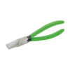 Freund stainless steel mini seaming pliers with green plastic coated handle