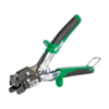 Freund notching and punching pliers with green and black handle