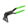 Freund box joint seaming pliers, 90°, with green plastic coated handle