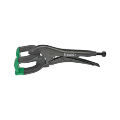 Freund seam locking pliers, grip pliers, with green pvc coated jaws