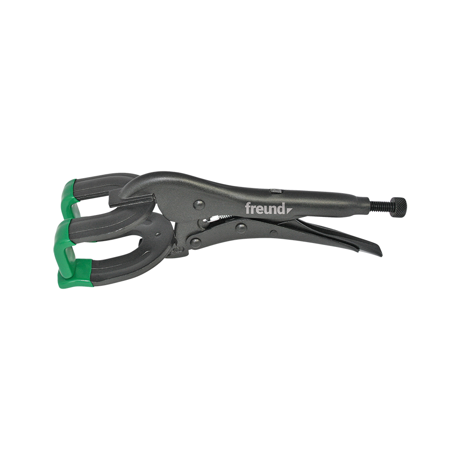 Freund Seam Locking Pliers, Grip Pliers, With Green Pvc Coated Jaws