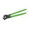 Freund seam opening pliers with green plastic coated handles