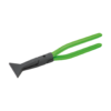 Freund box joint deep throat seaming pliers with green plastic coated handle