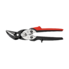 Freund compound action snips with red and black handle