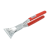 Stubai aluminium seaming pliers, straight, with lap joint and red pvc coated handles