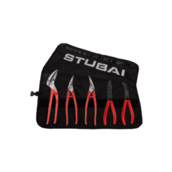 Stubai mikro snip and plier set, lacquered, in rollup bag.