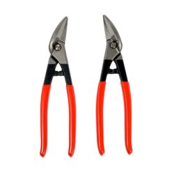Stubai micro combination tin snips "Mikro" with red plastic coated handles