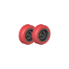 Buschmann red replacement poly wheels, set of 2