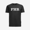 Black FHB t-shirt with white fhb logo