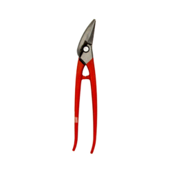 Stubai combination tin snip, left, with red lacquer