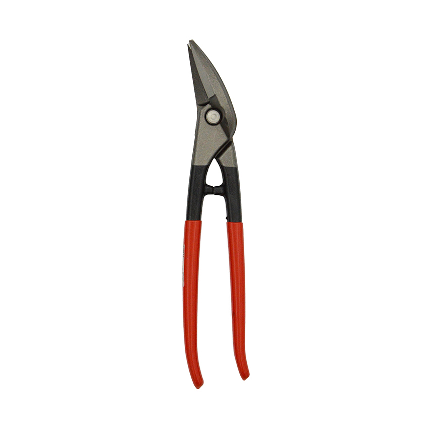 Stubai Combination Tin Snips, Right, With Red Plastic Coated Handle